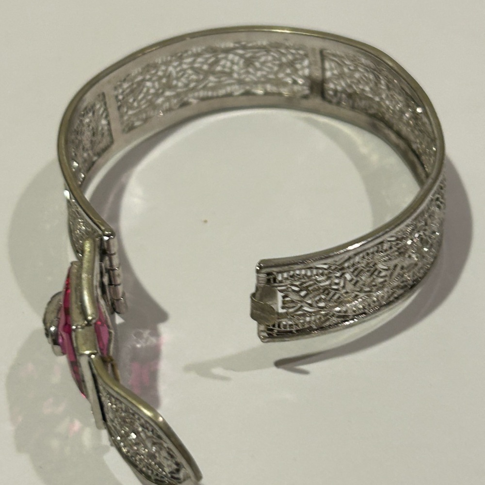 Rare Art Deco French PasteBracelet - Picture 5 of 5